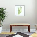 Amazon Brand - Solimo Wantage Solid Sheesham Wood Cushioned Bench...