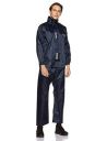 Amazon Brand - Solimo Water Resistant Polyester Rain Coat with Pant, Blue, Small...