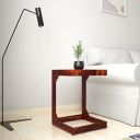 Amazon Brand - Solimo Watford Durable C-Shaped Bedside Table (Solid Sheesham Wood, Honey Finish)...