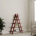 Amazon Brand - Solimo Wichin Solid Sheesham Wood Bookshelf, Honey Finish, 5 Shelves...