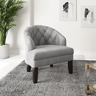 Amazon Brand - Stone & Beam Lander Fabric Accent/Lounge Chair (Grey)
