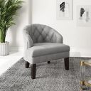 Amazon Brand - Stone & Beam Lander Fabric Accent/Lounge Chair (Grey)...