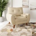 Stone & Beam Abingdon Fabric Accent/Lounge Chair (Beige)...
