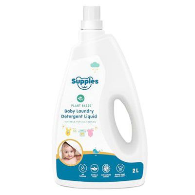 Amazon Brand - Supples Baby Laundry Detergent Liquid | 2 Litre - Free from Harsh Chemicals