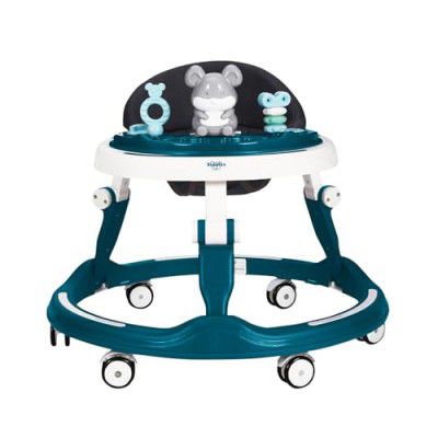 Amazon Brand - Supples Baby Walker (Musical) | Kids Walker with Toys | Baby Walkers for Boys & Girls 9+ Months | Birthday Gift for 1 Year Old | Sea Green & White