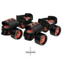 Amazon Brand - Symactive Adjustable Roller Blade Skates Suitable for Age Group (6-14 Years, Unisex, Speed_Wheel, Orange)...