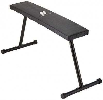 Amazon Brand - Symactive Flat Bench for Exercises