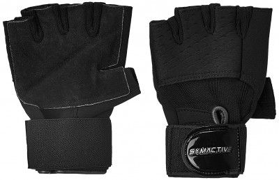 Amazon Brand - Symactive Gym Training Gloves Set of 2 X-Large Impulse Black