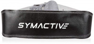 Amazon Brand - Symactive Leather Weightlifting Belt, Large