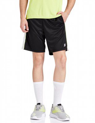Amazon Brand - Symactive Mens Regular Fit Sports Shorts (AW17-SYSP-07B_Black_X-Large)