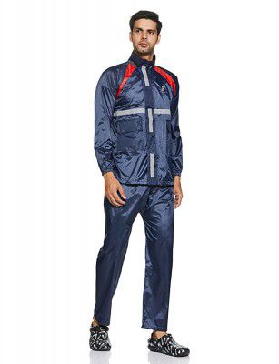 Amazon Brand- Symactive Polyester Water Resistant Rain Coat with Pant