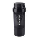 Amazon Brand - Symactive Pro Cyclone Plastic Shaker Bottle with Mixer Ball and Carry Loop (Black, 500ml)...
