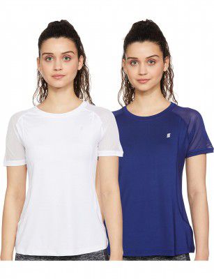 Amazon Brand - Symactive Women's Regular Fit T-Shirt (Pack of 2)