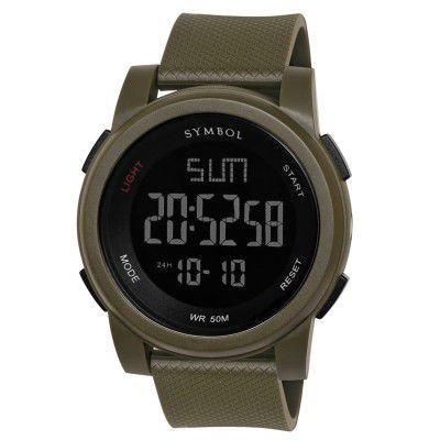 Amazon Brand - Symbol Analog-Digital Men's Watch (Dial Colored Strap)