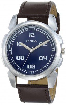 Amazon Brand - Symbol Analog Men's Watch (Dial Colored Strap)