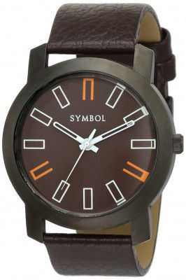 Amazon Brand - Symbol Analog Men's Watch (Dial Colored Strap)