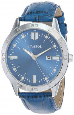 Amazon Brand - Symbol Analog Men's Watch (Dial Colored Strap)