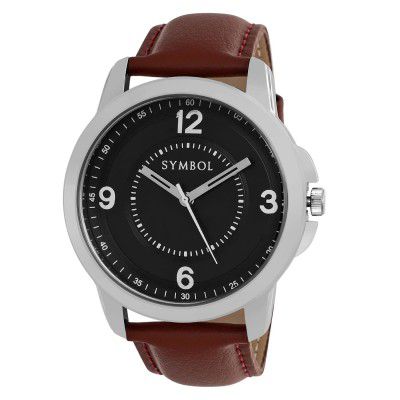 Amazon Brand - Symbol Analog Men's Watch (Dial Colored Strap)
