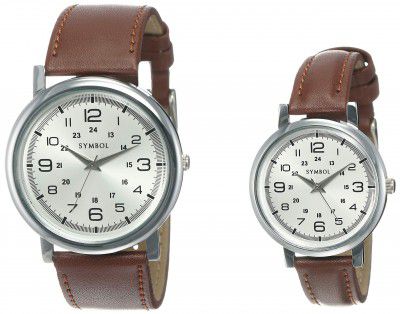 Amazon Brand - Symbol Analog Unisex Watch (Dial Colored Strap)