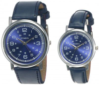 Amazon Brand - Symbol Analog Unisex Watch (Dial Colored Strap)