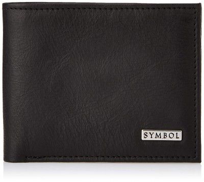 Amazon Brand - Symbol Black Leather Mens Wallet (SY191230-0050A)