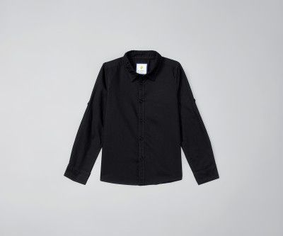 Amazon Brand - Symbol Boys 100% Cotton Solid Casual Shirt