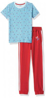 Amazon Brand - Symbol Boys Cotton Pajama Set