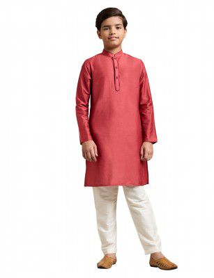 Amazon Brand - Symbol Boy's Festive Rayon Kurta Pajama Set