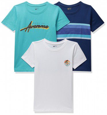 Amazon Brand - Symbol Boys Regular Fit T-Shirt