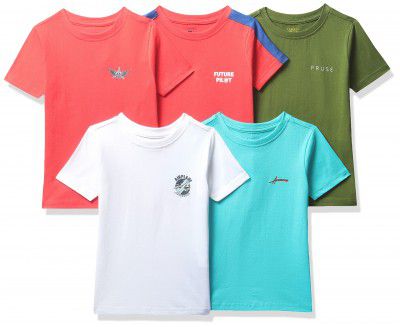Amazon Brand - Symbol Boys Regular Fit T-Shirt