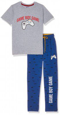 Amazon Brand - Symbol Boys T-Shirt & Pyjama Set (SYM-K-SS22-SET-204_Green_3-4 Years)