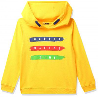 Amazon Brand - Symbol Cotton Blend Boys Hooded Sweatshirt