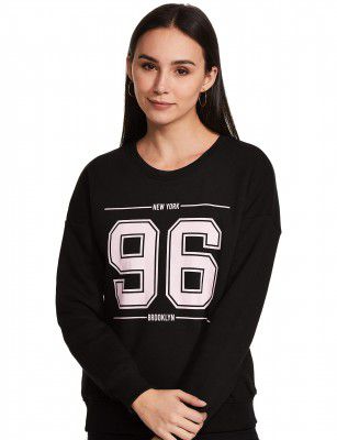 Amazon Brand - Symbol Cotton Blend Women Round Neck Sweatshirt