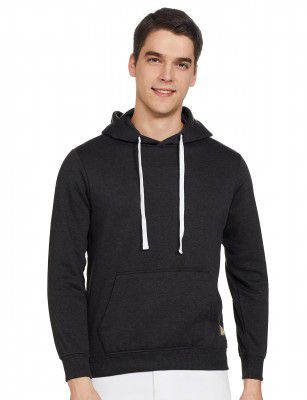 Amazon Brand - Symbol Men Cotton Blend Neck Hooded Sweatshirt