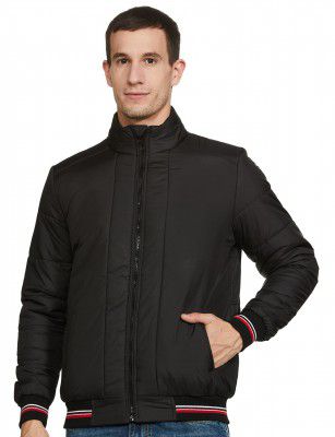Amazon Brand - Symbol Men's Bomber Regular Quilted Jacket (AW20-QB-SY-03_Black1_XL)