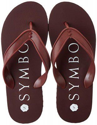 Amazon Brand - Symbol Mens Brown 7 UK (Flip-Flops)
