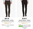 Amazon Brand - Symbol Men's Casual Trousers Upto 80% Off...