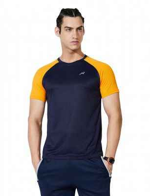 Amazon Brand - Symbol Men's Color Block Active Regular Fit T-Shirt