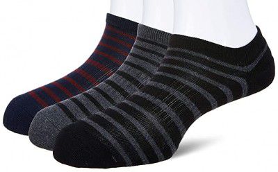 Amazon Brand - Symbol Mens Cotton Ankle Socks (Pack of 3) (SYMSCKNS041_Multicoloured_one Size)