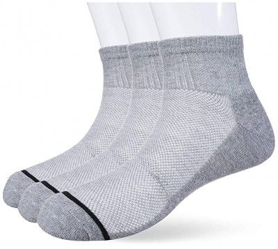 Amazon Brand - Symbol Mens Cotton Ankle Socks (Pack of 3) (SYMSCKNS046_Multicoloured_One Size)