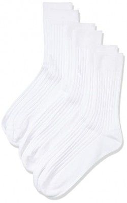 Amazon Brand - Symbol Mens Cotton Calf Socks (Pack of 3) (SYMSCKNS036_Multicoloured_One Size)