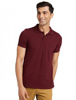 Amazon Brand - Symbol Men's Cotton Rich Polo T Shirt | Collar Tshirts | Half Sleeves | Plain-Regular Fit