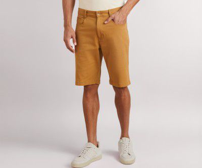 Amazon Brand - Symbol Men's Cotton Rich Stretchable Regular Fit Chino Shorts