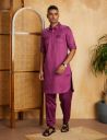 Amazon Brand - Symbol Men's Cotton Solid Kurta Pyjama Set...