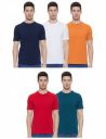 Amazon Brand - Symbol Men's Cotton Solid Round Neck Regular Fit T-Shirt (Pack of 5)...