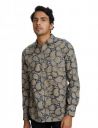 Amazon Brand - Symbol Men's Floral Regular Fit Kalamkari Print Cotton Ethnic Shirt...