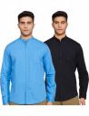 Amazon Brand - Symbol Men's Regular Fit Casual Shirt (Pack of 2)...