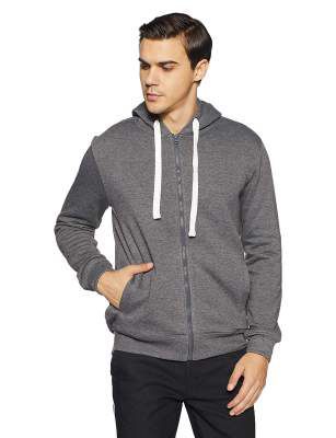 Amazon Brand - Symbol Men's Regular Fit Hooded Sweatshirt