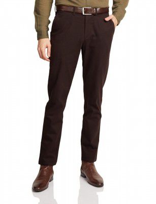 Amazon Brand - Symbol Men's Regular Fit Mid Rise Trouser