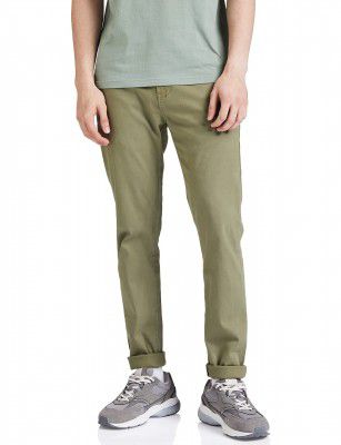 Amazon Brand - Symbol Men's Slim Fit Cotton Stretch Mid Rise Casual Pants | Trouser | Chinos